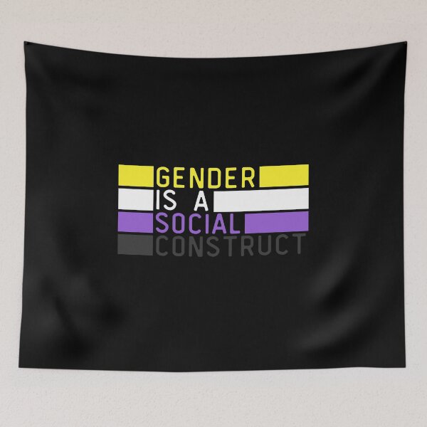 Item preview, Gender Is A Social Construct Non Binary. Nonbinary Pride designed and sold by Subtle Pride Shop.