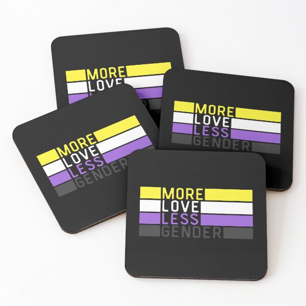 Item preview, More Love Less Gender Non Binary. Nonbinary Pride designed and sold by Subtle Pride Shop.