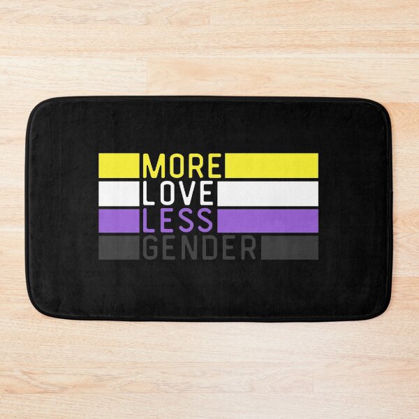 Item preview, More Love Less Gender Non Binary. Nonbinary Pride designed and sold by Subtle Pride Shop.