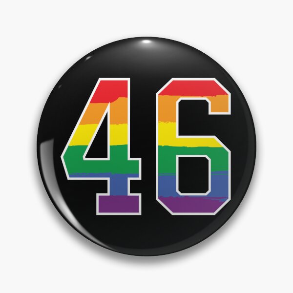 Item preview, Number 46 Rainbow LGBT pride forty six designed and sold by LoveIsColorful.