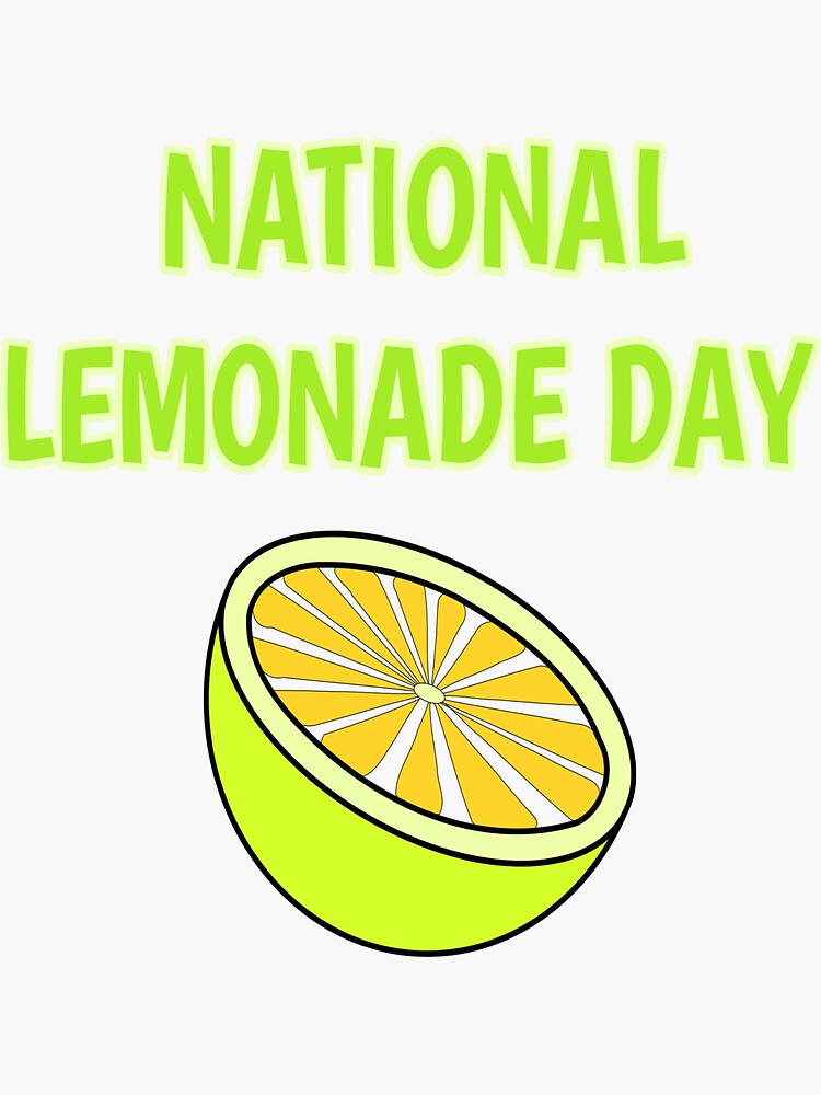 "National lemonade day sticker" Sticker for Sale by choumilanais