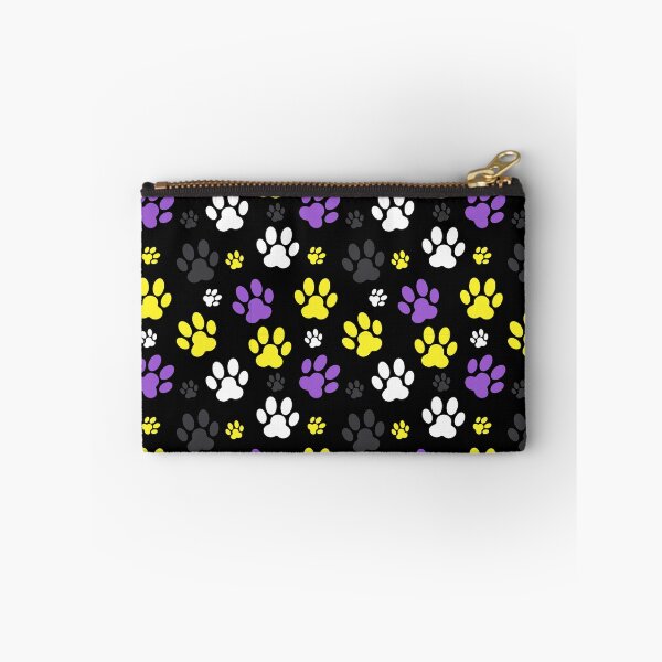 Item preview, Dog Paw Prints Non Binary. Nonbinary Pride designed and sold by Subtle Pride Shop.