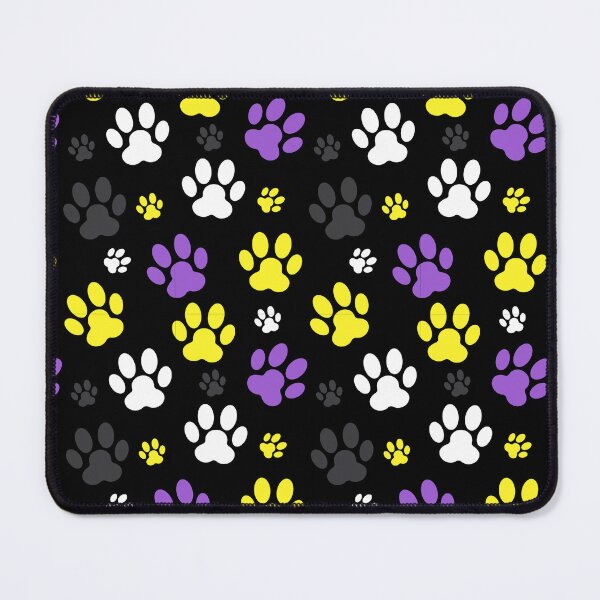 Item preview, Dog Paw Prints Non Binary. Nonbinary Pride designed and sold by Subtle Pride Shop.