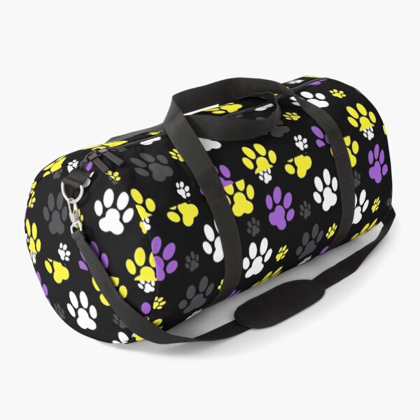 Item preview, Dog Paw Prints Non Binary. Nonbinary Pride designed and sold by Subtle Pride Shop.