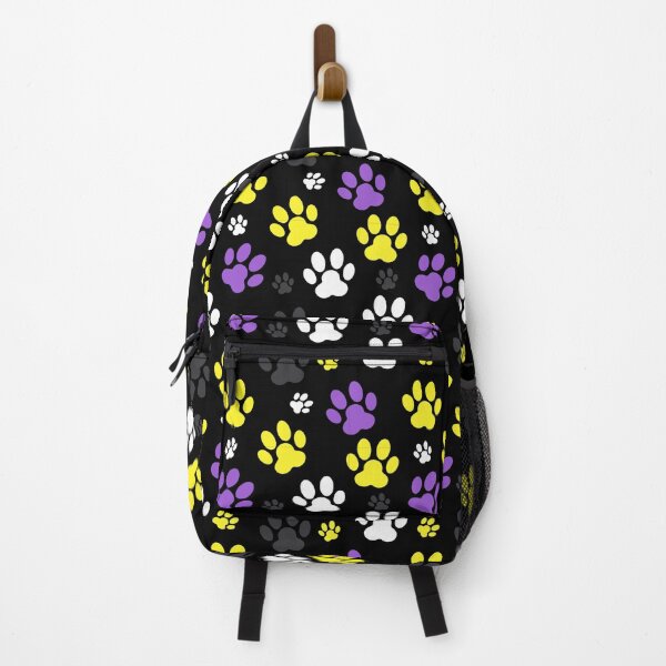 Item preview, Dog Paw Prints Non Binary. Nonbinary Pride designed and sold by Subtle Pride Shop.