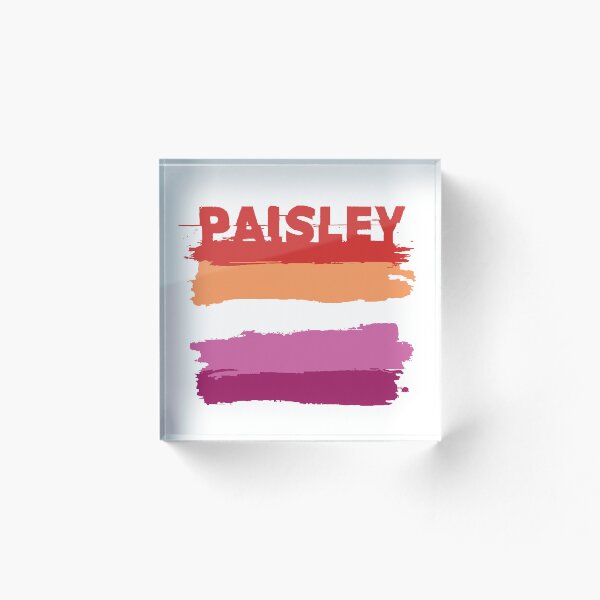 Item preview, Paisley lesbian name Rainbow LGBT pride designed and sold by LoveIsColorful.