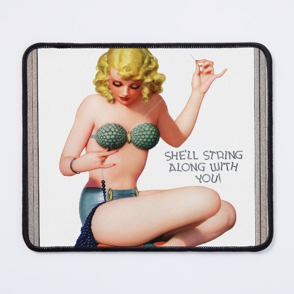 Item preview, She'll String Along With You by Enoch Bolles Remastered Vintage Art Xzendor7 Reproductions designed and sold by Xzendor7 Digital Art Creations.
