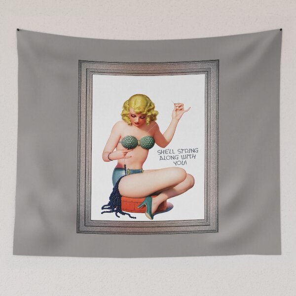 Item preview, She'll String Along With You by Enoch Bolles Remastered Vintage Art Xzendor7 Reproductions designed and sold by Xzendor7 Digital Art Creations.