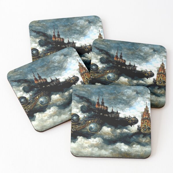 Item preview, Steampunk Flying Fortress designed and sold by AM FineArtPrints.
