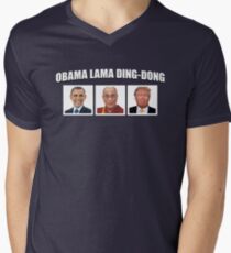 Obama Lama Ding-Dong Men's V-Neck T-Shirt