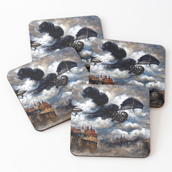 Item preview, Steampunk Flying Fortress designed and sold by AM FineArtPrints.