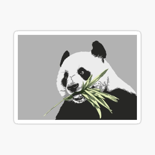 Panda N&B - Print Sticker