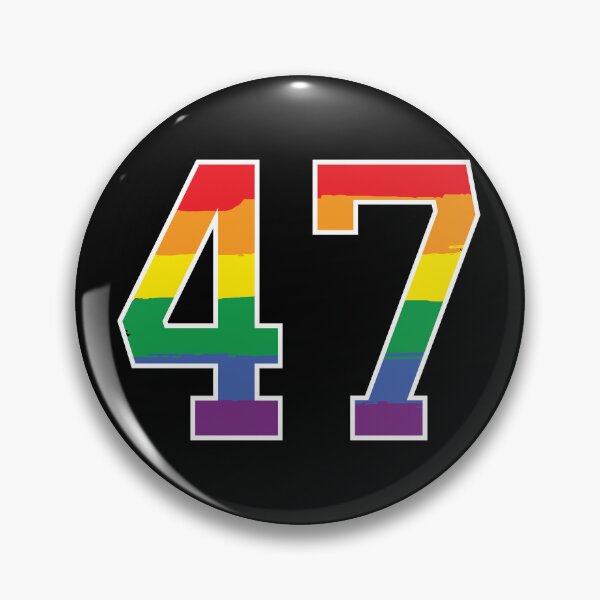 Item preview, Number 47 Rainbow LGBT pride forty seven designed and sold by LoveIsColorful.