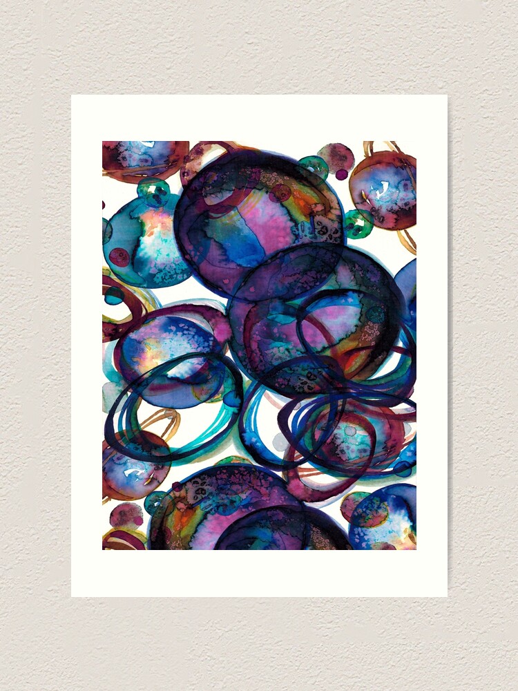 Wall Art Print, Rainbow Bubble