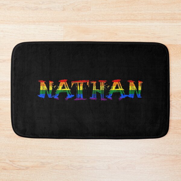 Item preview, Men rainbow name gay Nathan designed and sold by LoveIsColorful.