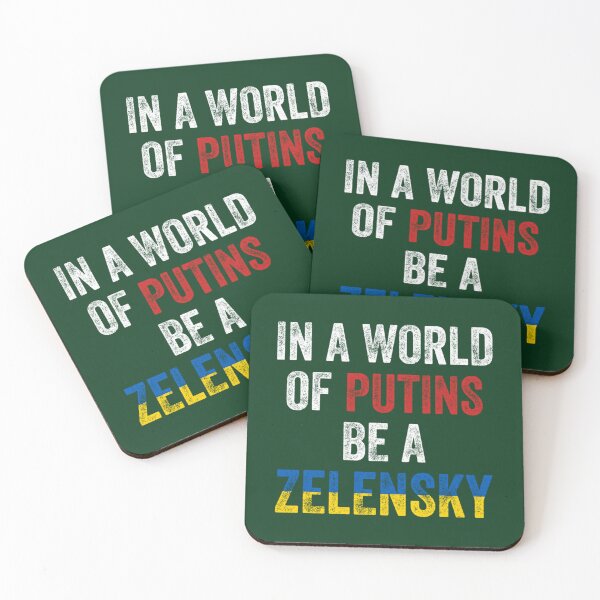 Item preview, I Stand With Ukraine In A World Of Putins Be A Zelensky     designed and sold by RayAndAnnShop.