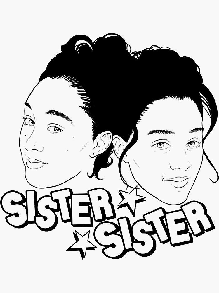 "Sister Sister" Sticker by beltonswanngobm Redbubble