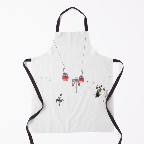 Item preview, Minimalist Skiing Red Ski Lift designed and sold by PhotosByVille.
