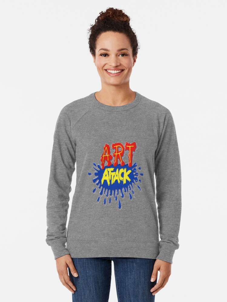 "Art Attack! " Lightweight Sweatshirt by Graziella321 | Redbubble