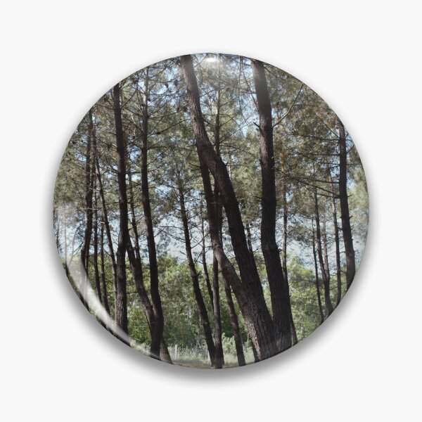 Item preview, Pine tree forest lanscape. Dense forest of tall pine trees designed and sold by FairyOfCherries.