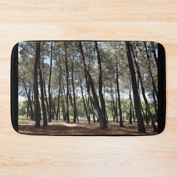 Item preview, Pine tree forest lanscape. Dense forest of tall pine trees designed and sold by FairyOfCherries.