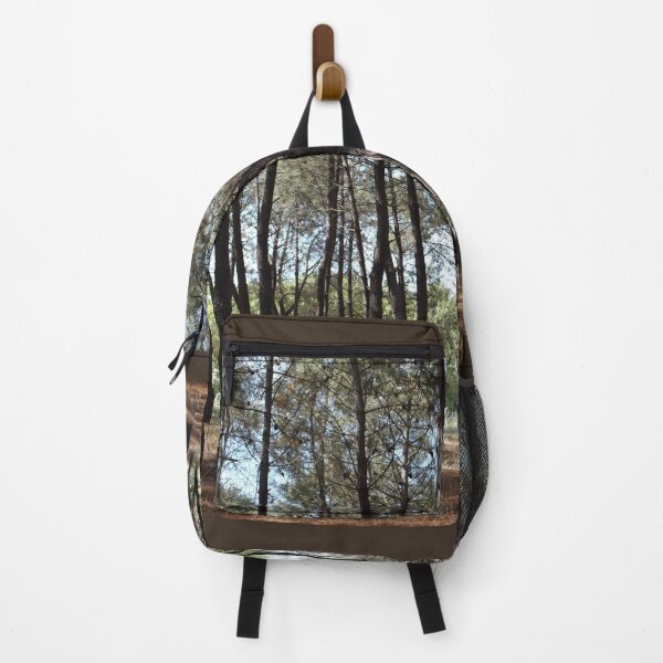Item preview, Pine tree forest lanscape. Dense forest of tall pine trees designed and sold by FairyOfCherries.