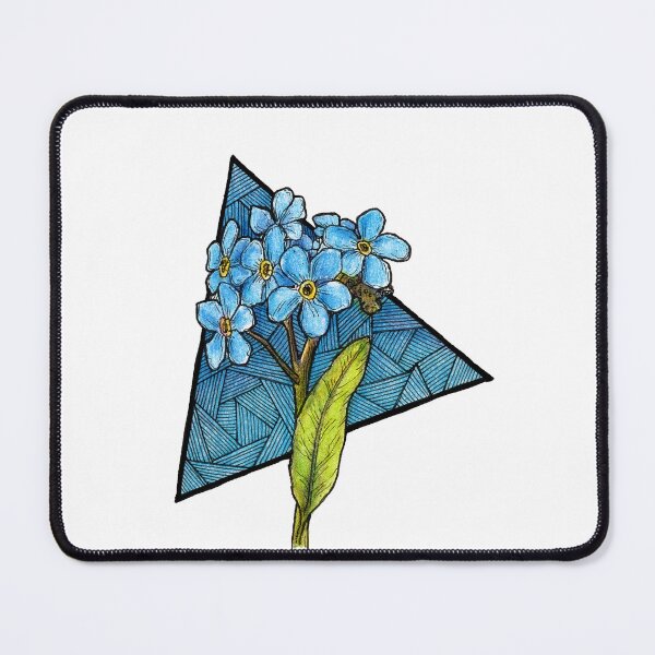 Item preview, Sky Blue Forget-Me-Not Triangle designed and sold by Art by Sylph.
