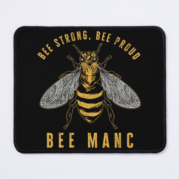 Item preview, "Bee Strong, Bee Proud, Bee Manc", Mancunian, Manchester pride, Worker Bee Design designed and sold by Proverbial Wisdom Design.