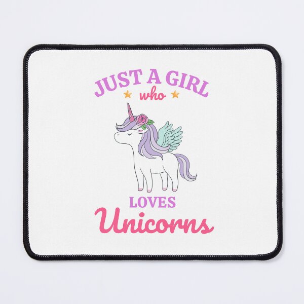 Item preview, Just a Girl Who Loves Unicorns designed and sold by sjohnson70.