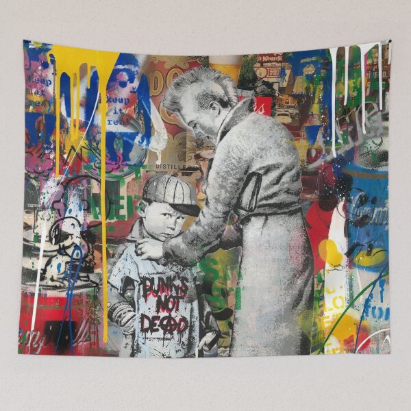 Item preview, Punks Not Dead Mom - Graffiti Mashup Banksy designed and sold by WE-ARE-BANKSY.