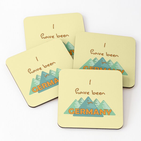 Item preview, I have been in Germany , drawing of a mountanis and yellow text designed and sold by Martapp.