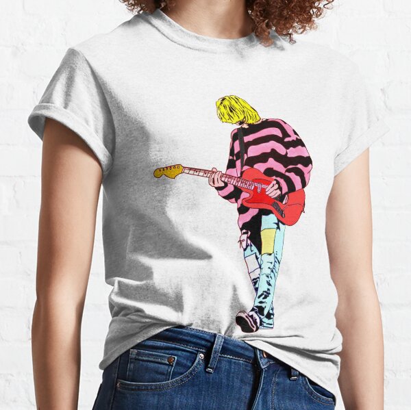 Kurt Cobain künstlerisches modernes Pop-Porträt-Design Classic T-Shirt