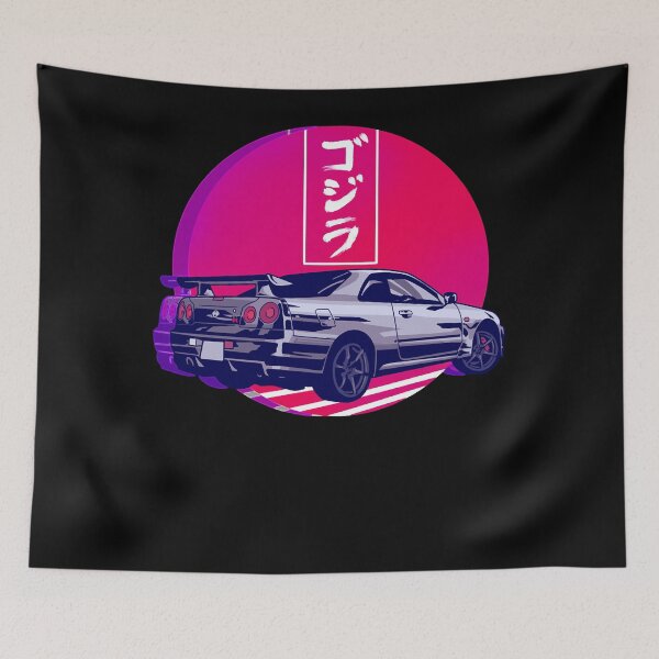 Item preview, Gtr R34 Gojira Sunset Vintage Retro designed and sold by Ferreira7664.