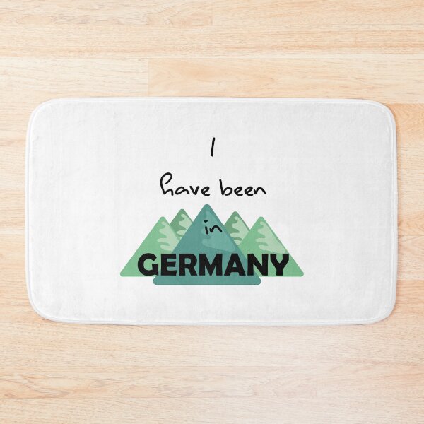 Item preview, I have been in Germany, drawing of a montains and text designed and sold by Sock Garden.