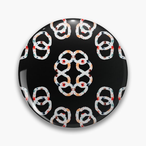 Item preview, Black And White Ring Pattern designed and sold by ZubiyaArt.