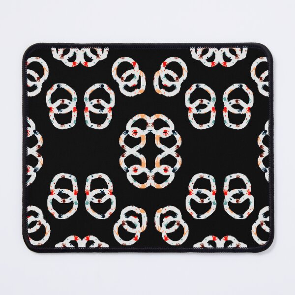 Item preview, Black And White Ring Pattern designed and sold by ZubiyaArt.