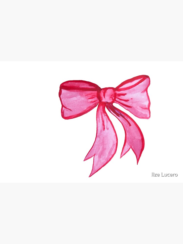 Pink ribbon bow  Greeting Card for Sale by Pixiedrop