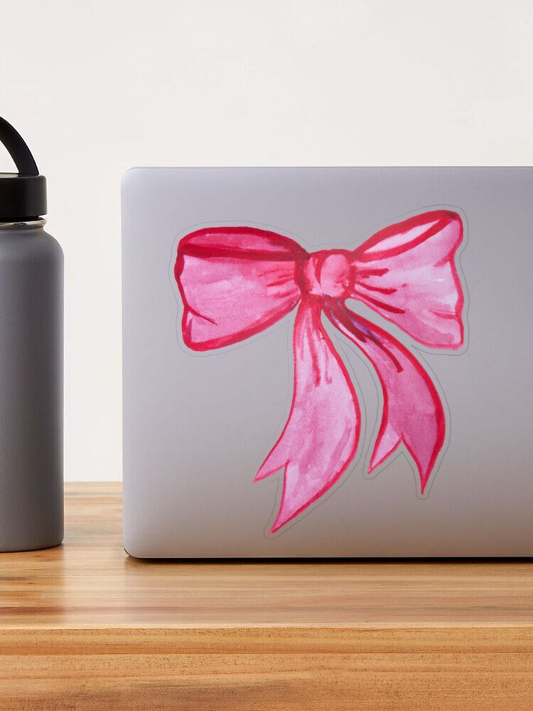 Pink Grandmillennial Bows 15oz Tall Watercolor Mug — Simply