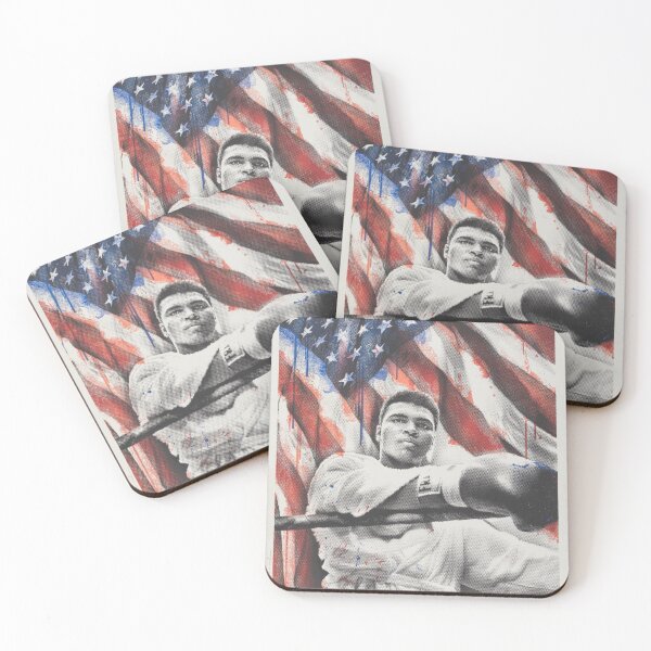 Item preview, Ali Pop Culture Urban Art USA Flag Dripping Paint designed and sold by WE-ARE-BANKSY.