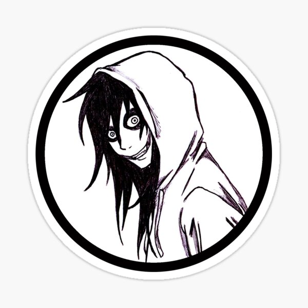 Creepypasta Jeff the Killer Sticker for Sale by HeyitsSmile