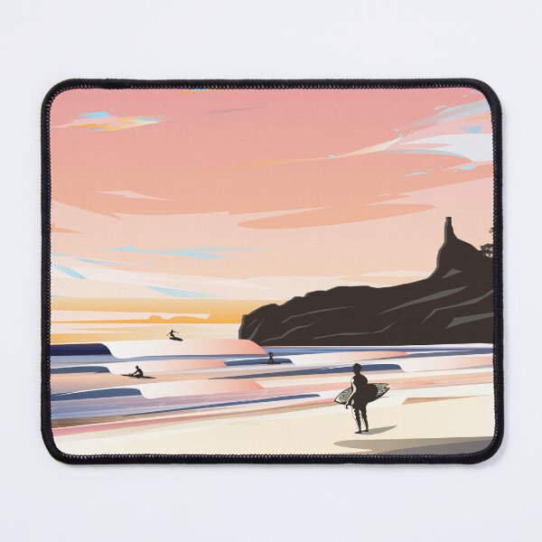 Item preview, Montanita Ecuador beach travel poster designed and sold by Arctic frame studio.