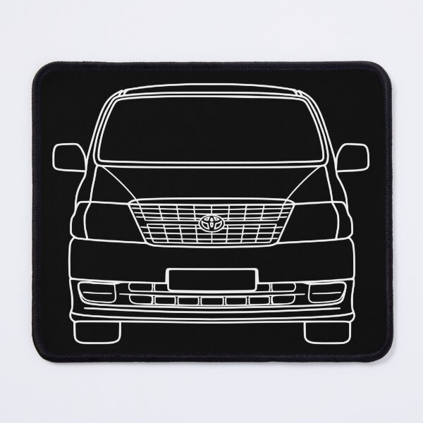 Item preview, Toyota Hiace Van Front View white lines designed and sold by EdimDesign.