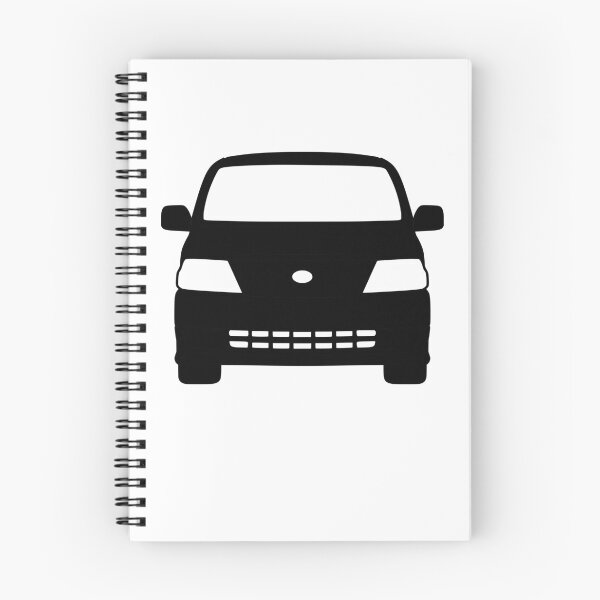 Item preview, Toyota Hiace Van Front View black silhouette designed and sold by EdimDesign.