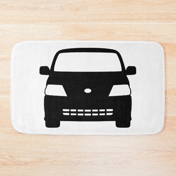Item preview, Toyota Hiace Van Front View black silhouette designed and sold by EdimDesign.
