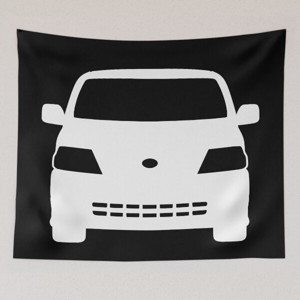 Item preview, Toyota Hiace Van Front View white silhouette designed and sold by EdimDesign.