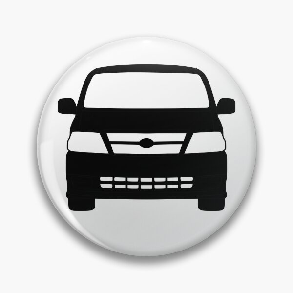 Item preview, Toyota Hiace Van Front View black silhouette designed and sold by EdimDesign.