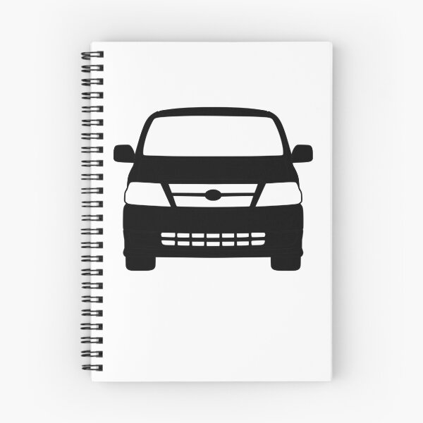 Item preview, Toyota Hiace Van Front View black silhouette designed and sold by EdimDesign.