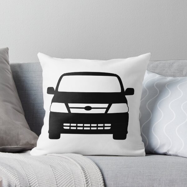 Item preview, Toyota Hiace Van Front View black silhouette designed and sold by EdimDesign.