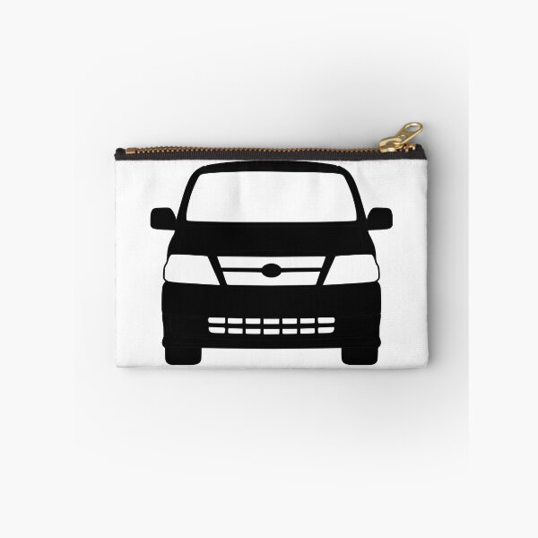 Item preview, Toyota Hiace Van Front View black silhouette designed and sold by EdimDesign.