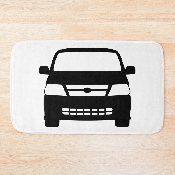 Item preview, Toyota Hiace Van Front View black silhouette designed and sold by EdimDesign.